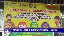 Diguyur Hujan Deras, Dinding Sekolah Dasar Ini Roboh