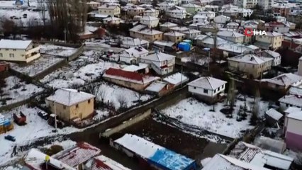 Çankırı'da beklenen kar yağışı başladı