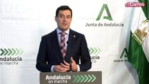 Juanma Moreno, Pte. Junta de Andalucía, pide el confinamiento voluntario