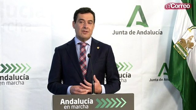 Juanma Moreno, Pte. Junta de Andalucía, pide el confinamiento voluntario