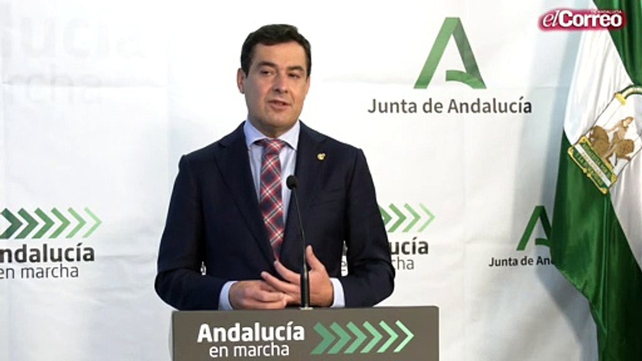 Juanma Moreno, Pte. Junta de Andalucía, pide el confinamiento voluntario