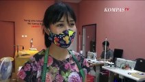 Tak Jadi Gulung Tikar, Penjahit Jual Masker dengan Desain Kekinian