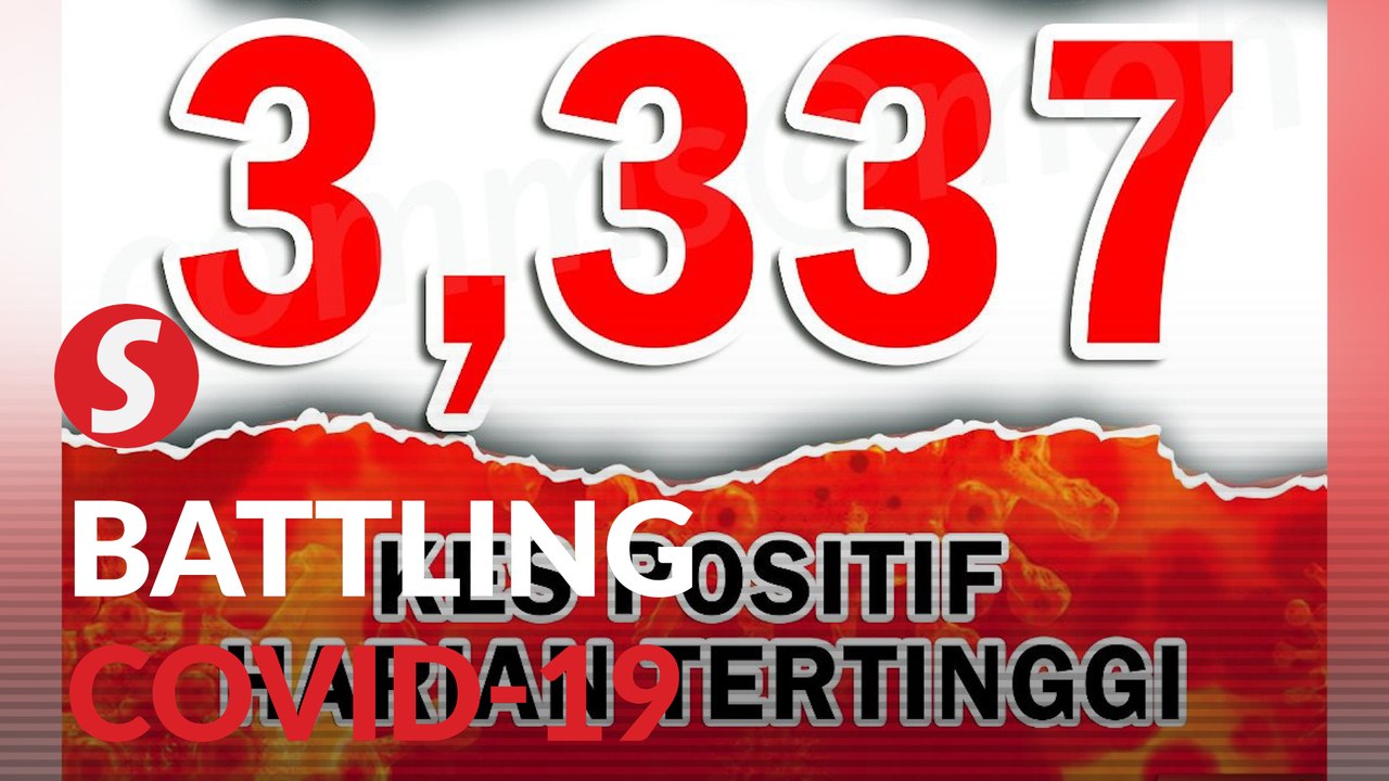 Malaysia records yet another record high of 3,337 Covid-19 cases