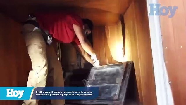 DNCD ocupa 55 paquetes presumiblemente cocaína en operativo próximo al peaje de la autopista Duarte