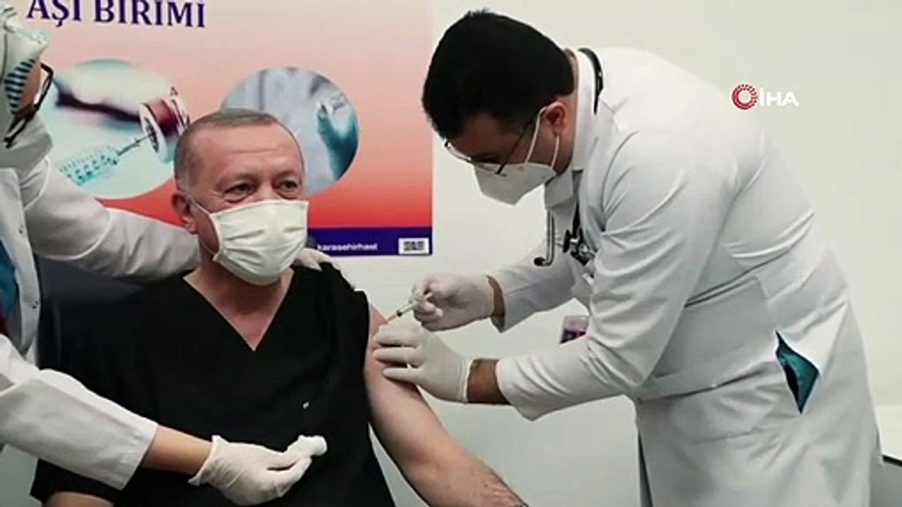 Cumhurbaşkanı Erdoğan koronavirüs aşısı oldu