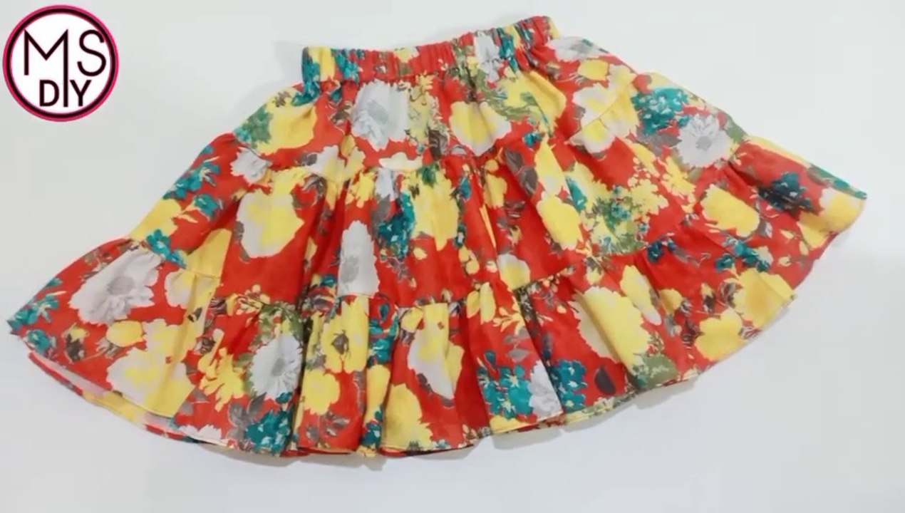 BABY skirt , frill baby skirt cutting and stitching