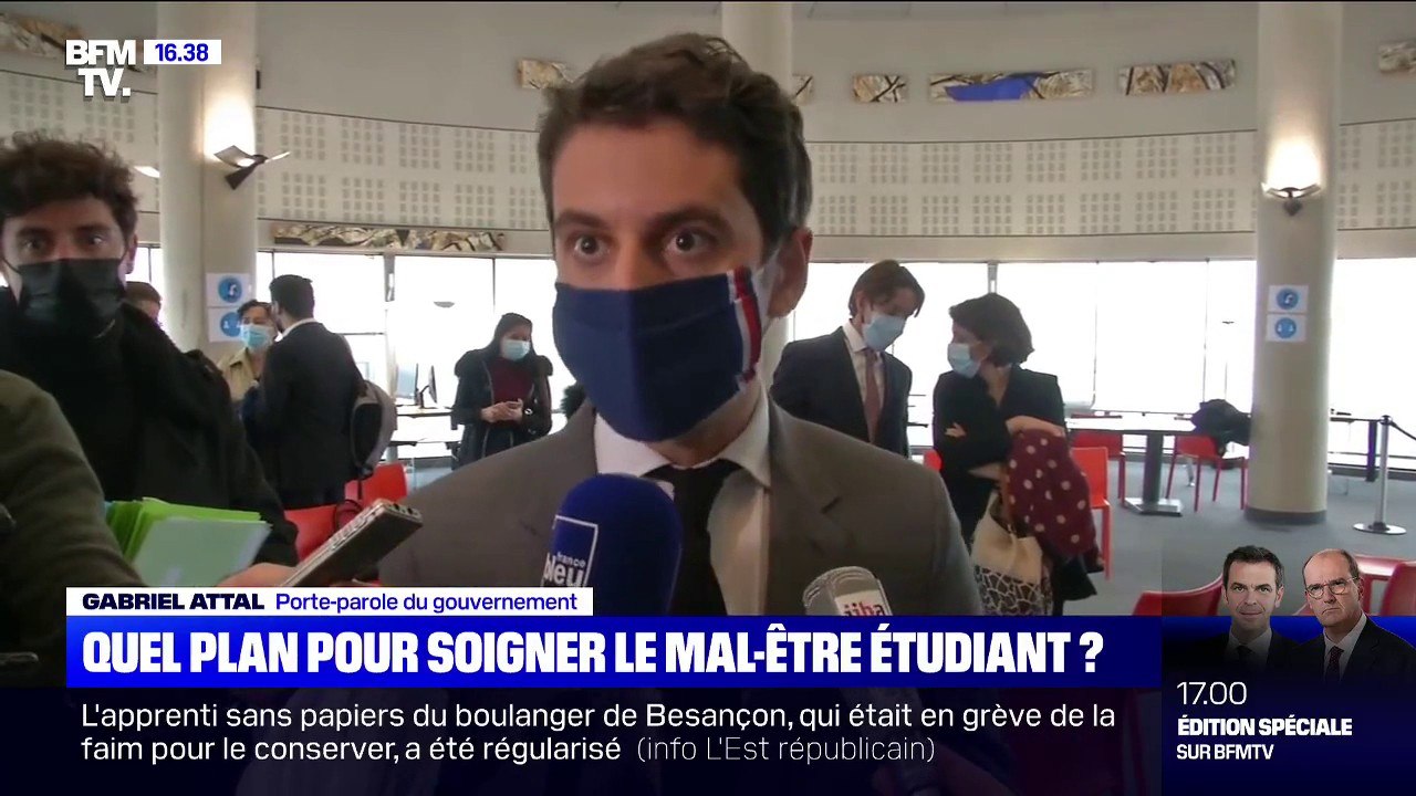 Gabriel Attal: "Notre souhait c'est que progressivement les étudiants puissent revenir dans l'université"