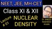 Density of Nucleus / Nuclear Physics /Atomic Structure / NEET / JEE / MH-CET / SET / NET / Physical Sciences