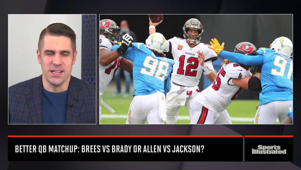 Better QB matchup: Brees vs Brady or Allen vs Jackson?