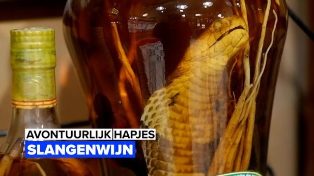 Avontuurlijke hapjes: Slangenwijn