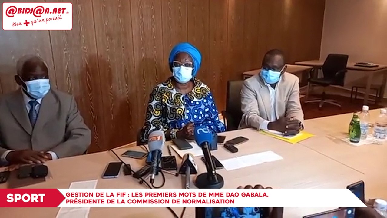 Gestion de la FIF : Les premiers mots de mme Dao Gabala, Présidente de la commission de normalisation