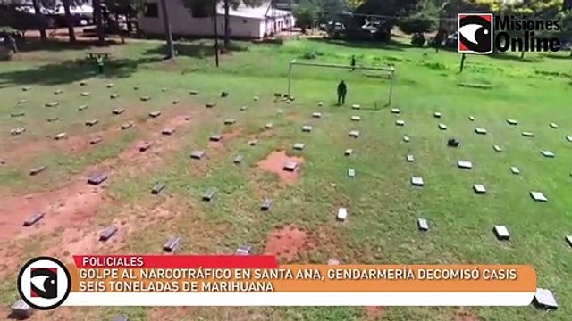 Golpe al narcotráfico en Santa Ana, Gendarmería decomisó casis seis toneladas de marihuana