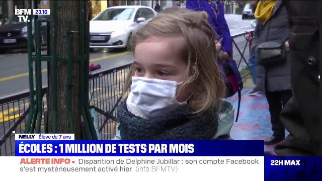 Covid-19: vers des tests massifs dans les écoles contre la propagation du variant britannique