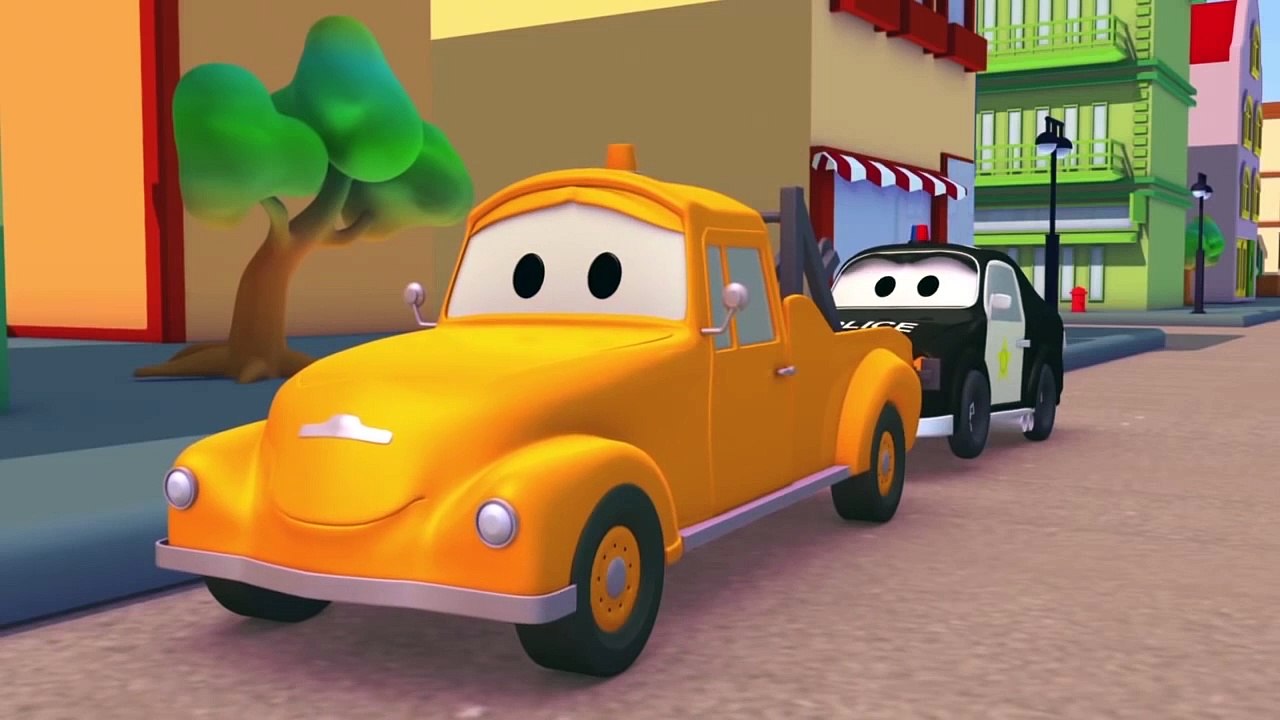 Super Truck et la Voiture de Police à Car City | Dessin animé pour les enfants