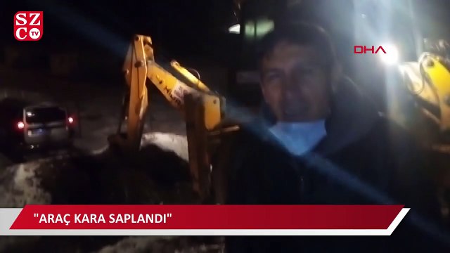 Kar yağışını izlemek için gittiler, 6 saat mahsur kaldılar