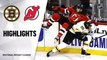 NHL Highlights | Bruins @ Devils 1/14/21