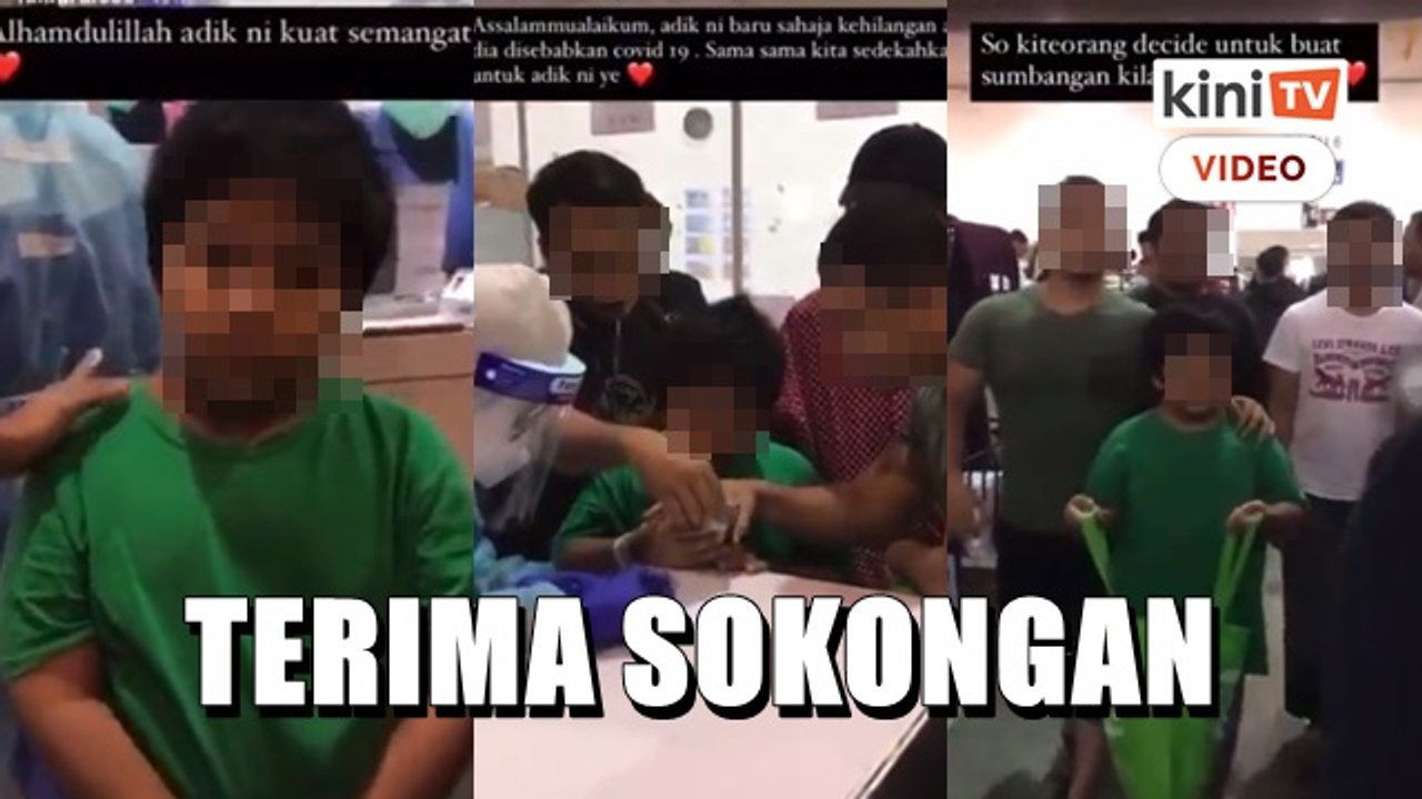 Ayah meninggal sebab Covid-19,  kanak-kanak ini dapat sokongan dari pesakit lain