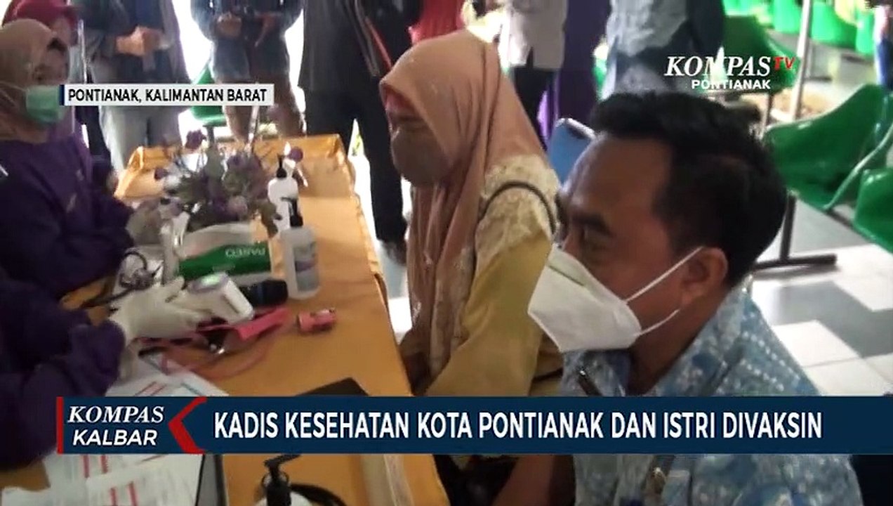 Sidig Handanu Jadi Orang Pertama di Kota Pontianak yang Divaksin