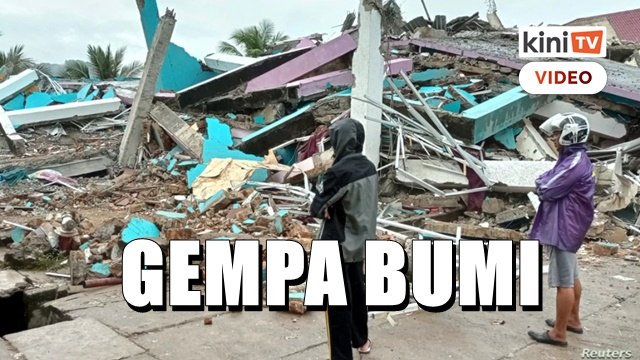 Gempa di Sulawesi: Rumah, bangunan runtuh, tiga maut, 24 cedera