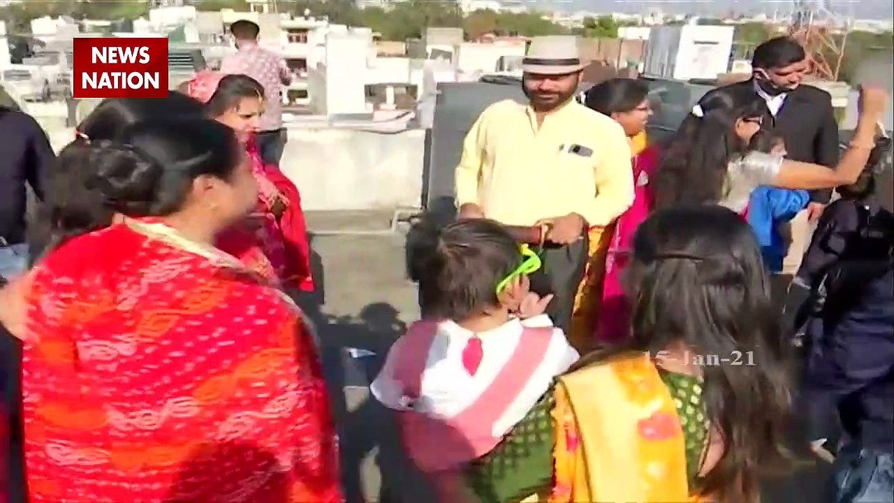 People celebrated Makar Sankranti festival in J...