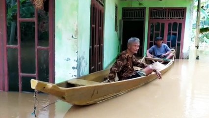 Sungai Citanduy Meluap, Puluhan Rumah di Pangandaran Terendam Banjir