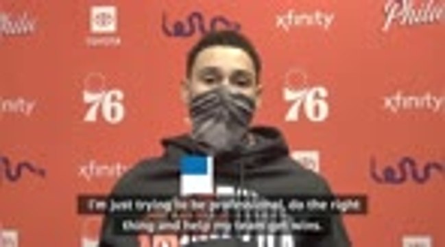 Simmons 'happy' to be at 76ers after Harden trade rumours