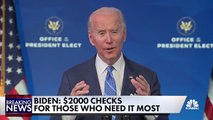 President-elect Joe Biden on small business relief, direct stimulus payments