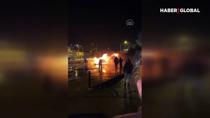 Yanan otomobilde ölen kişi eski milletvekilinin oğlu çıktı