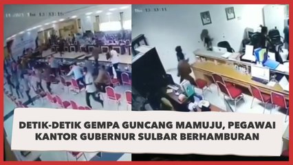 Detik-detik Gempa Guncang Mamuju, Pegawai Kantor Gubernur Sulbar Berhamburan