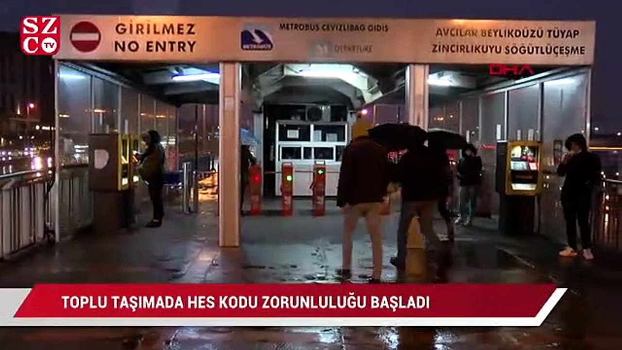 Toplu taşımada HES Kodu zorunluluğa başladı
