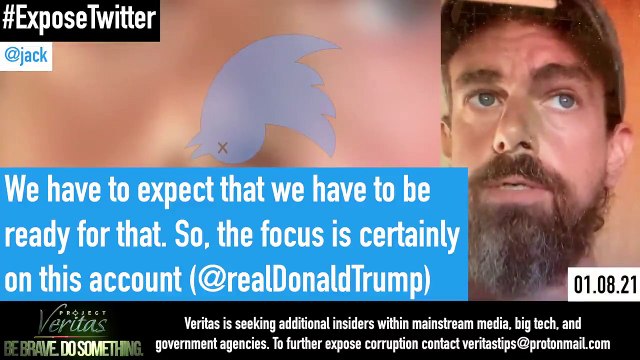 Poject Veritas caza a Jack Dorsey (CEO de Twitter) organizando la censura contra Donald Trump y cuentas afines