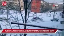 Rusya’da polislerin kovaladığı sürücü ortalığı birbirine kattı