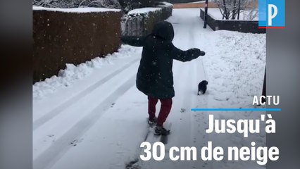Neige en Alsace : jusqu'à 30 cm près de Strasbourg sur l'autoroute A4