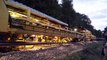 Railway Track Laying Machine renewing sleepers and rails