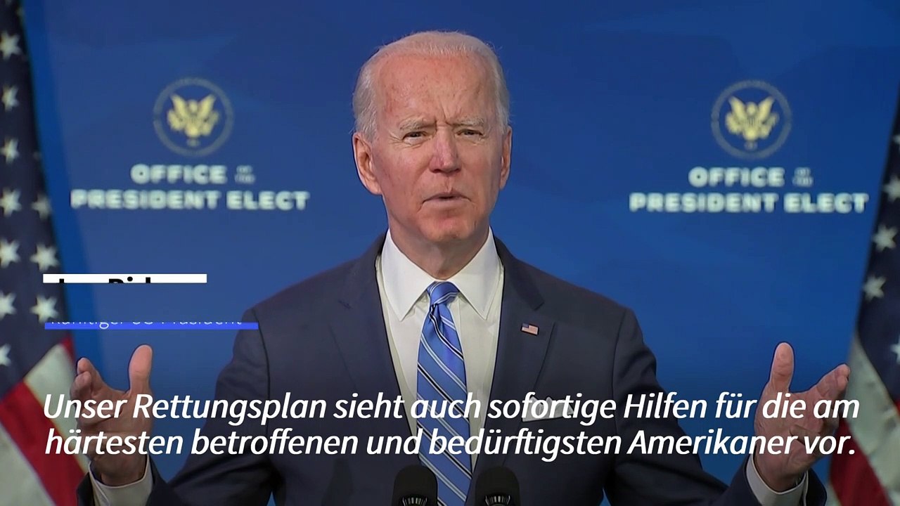 Biden präsentiert neues billionenschweres corona-hilfspaket