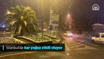 İstanbul'da kar yağışı etkili oluyor