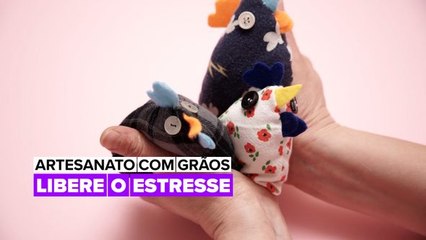 Artesanato com Grãos: Saquinhos Anti-Estresse