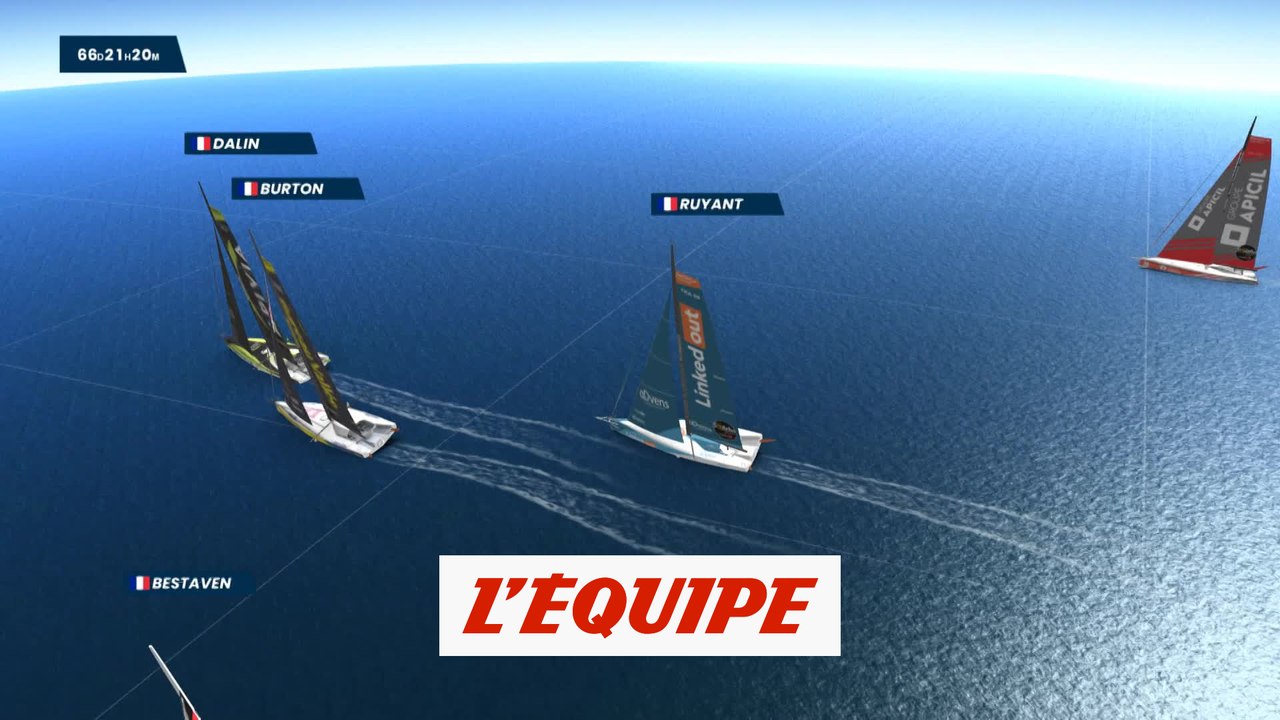 La cartographie du jeudi 14 janvier - Voile - Vendée Globe