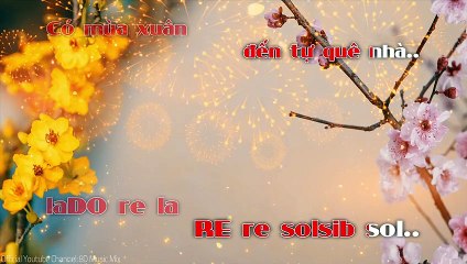 Đêm Giao Thừa Nghe Một Khúc Dân Ca | Karaoke Flute Tone C5