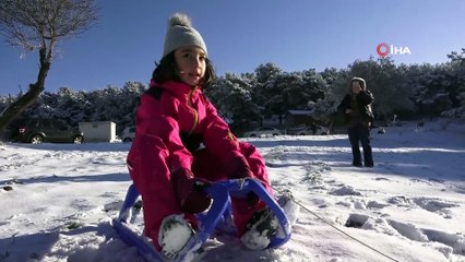 - Çanakkale’de kartpostallık kar manzaraları