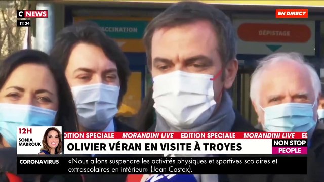 Olivier Véran annonce 33 centres de vaccination ouverts ce vendredi et assure que les stocks de vaccins permettront de vacciner jusqu'à 2,4 millions de Français d'ici fin février