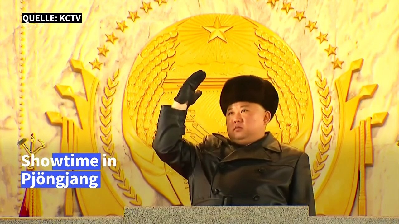 Riesige Militärparade in Nordkorea
