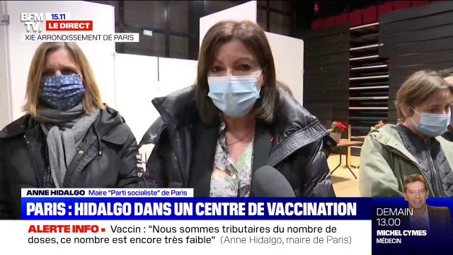 Anne Hidalgo (maire PS de Paris): Si on restait sur un rythme de 10.000 doses par semaine, il nous faudrait 8 mois pour vacciner les plus de 75 ans
