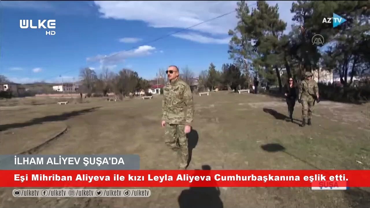 Azerbaycan Cumhurbaşkanı Aliyev, Şuşa'yı ziyaret etti