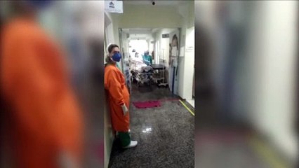 Covid-19: Mulher de 56 anos recebe alta da UTI do Hospital de Retaguarda e emociona equipes