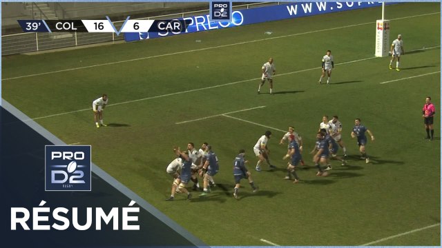 PRO D2 - Résumé Colomiers Rugby-US Carcassonne: 37-13 - J16 - Saison 2020/2021