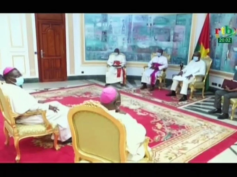 RTB / Audience des évêques de l'Église catholique du Burkina et du Niger avec le Président du Faso