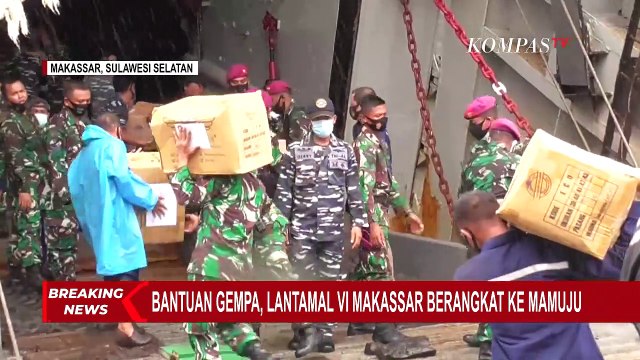 120 Personel TNI dari Makassar Dikerahkan ke Mamuju, Tempuh Perjalanan Laut 20 Jam
