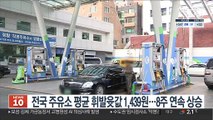 전국 주유소 평균 휘발윳값 1,439원…8주 연속 상승