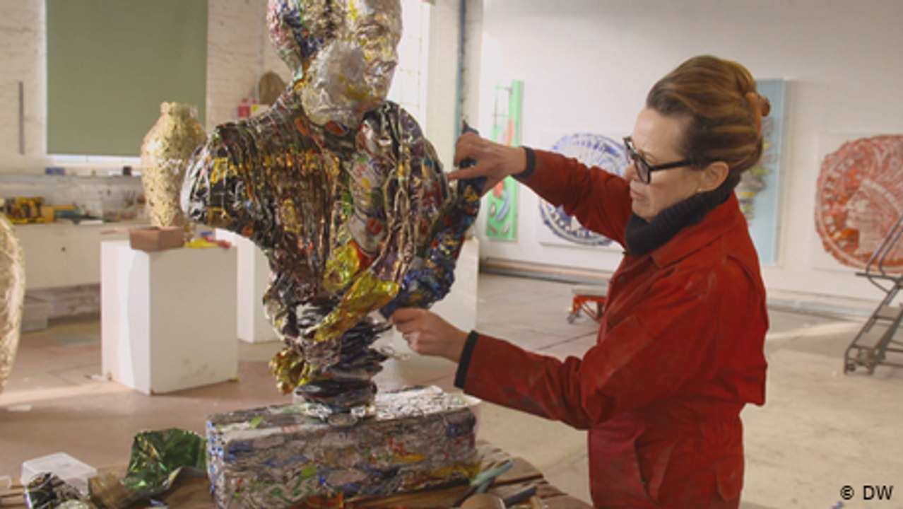 Gemälde aus alten Goldknöpfen